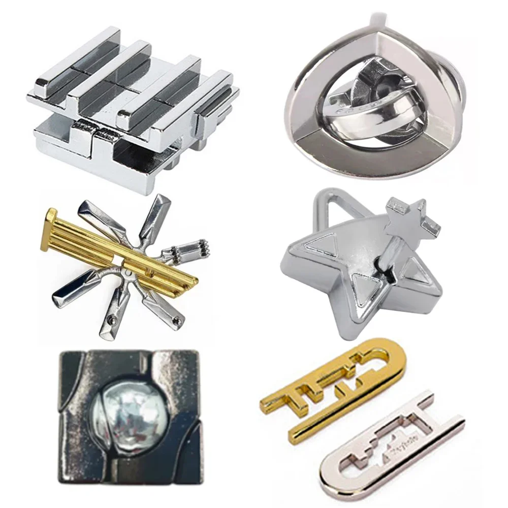 1 pc Classic Alloy สมอง Teaser Magic ปริศนาถอดรหัสเกมปลดล็อคความแปลกใหม่ของเล่นเด็กผู้ใหญ่ของเล่น