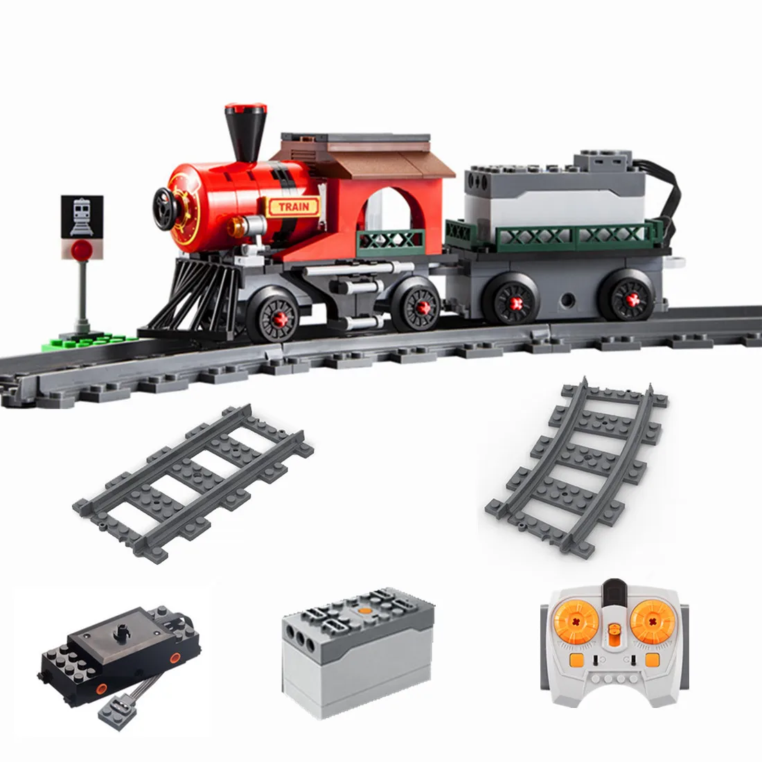 

Technik Power Functions Set, City Train Track Train Remote Refit Set RC PF Modification Kit Compatible Mit Lego