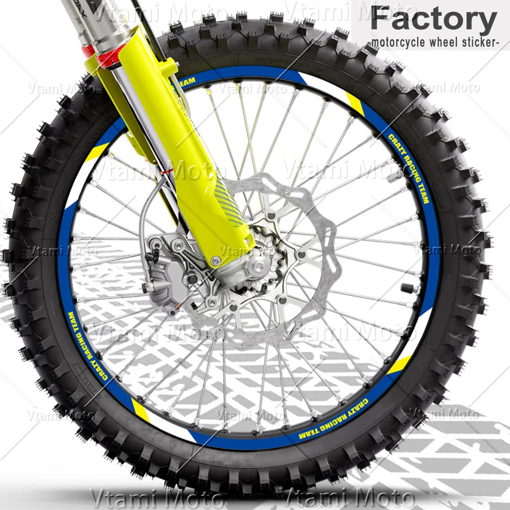عاكس عجلة دراجة نارية ملصق موتوكروس حافة مائي ل Husqvarna 701 إندورو نوردن 901 FE 501TC TE FC 450 350 250 150 125