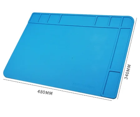 Insulation Silicone Soldering Mat Silicone Work Mat 500℃ Cellphone Electronics Repair Maintenance Platform Heat
