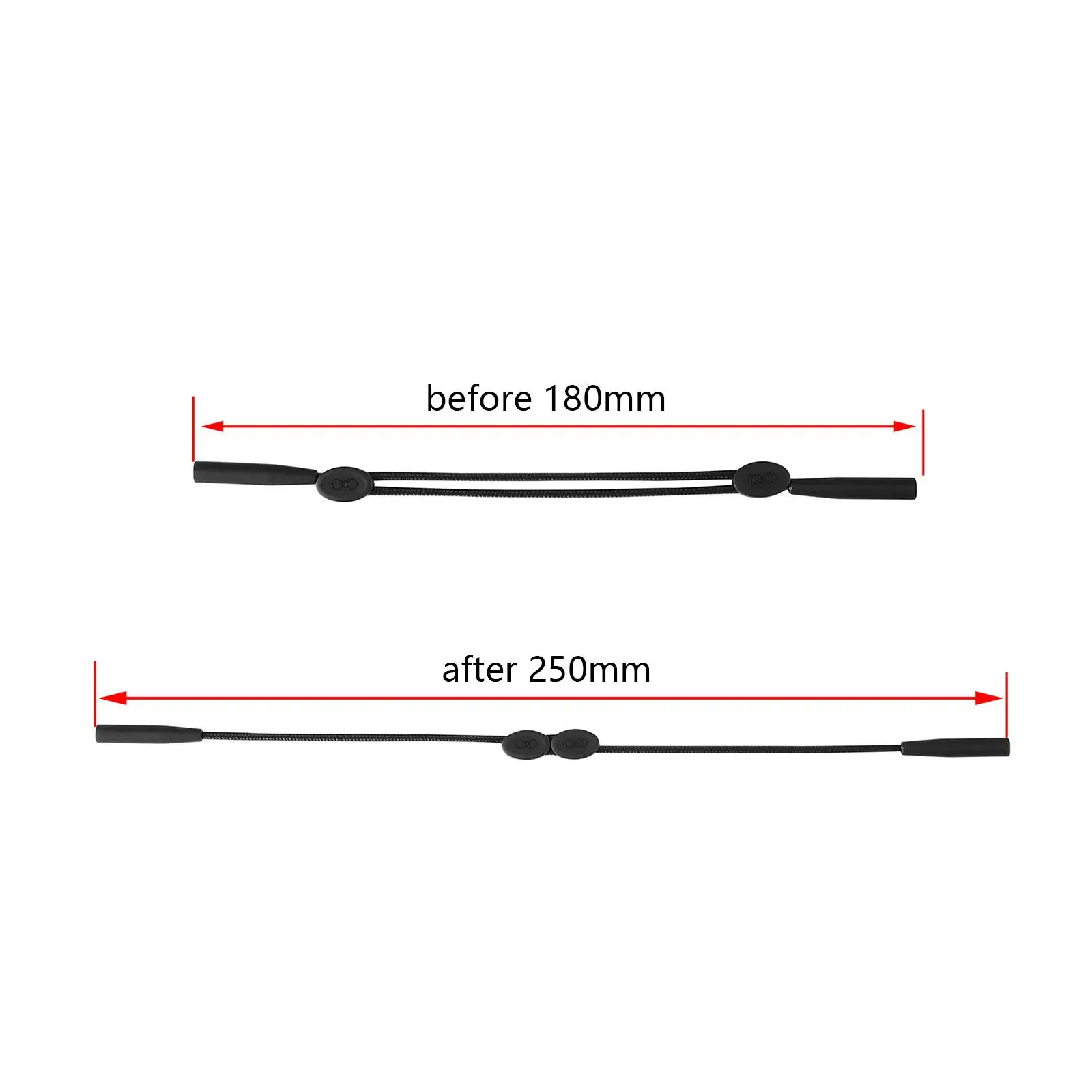 Sports Eyeglass Strap Adjustable Glasses Rope Non Slip Sunglasses Retainer Lightweight Portable Holder for Daily Activity Use