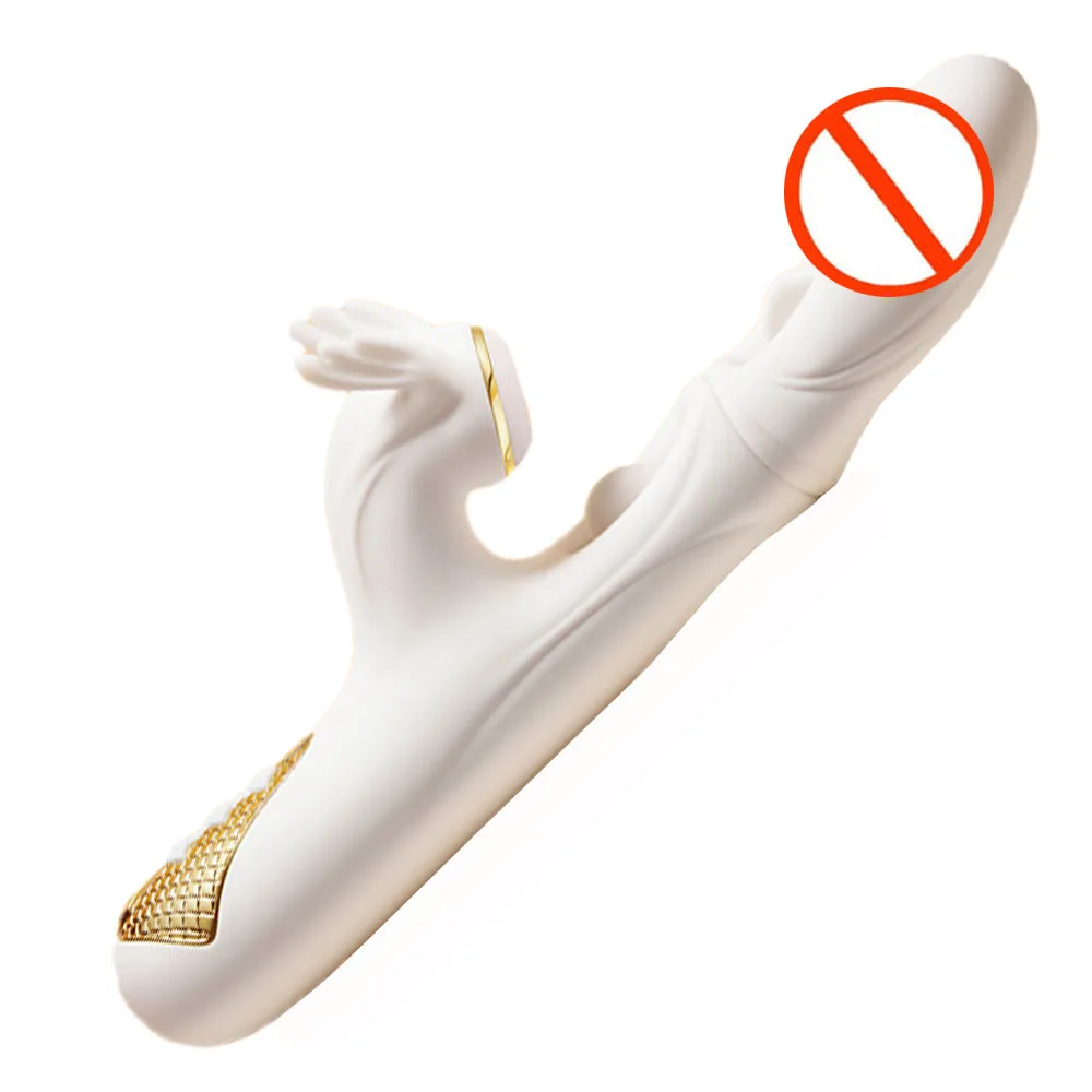 Powerful 4-in-1 Clitoral Vibrator Heating Dual Flapping Clit Sucker Vacuum Sucking Stimulator Dildo Adult Sex Toys for Women 18