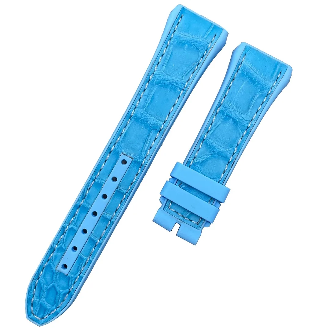 ДЛЯ FRANCK MULLER V32/41/45 РЕМЕНЬ ДЛЯ ЧАСОВ С РЕМЕНЬМИ С РЕЗИНОВКОМ И АЛИГАТОРОМ