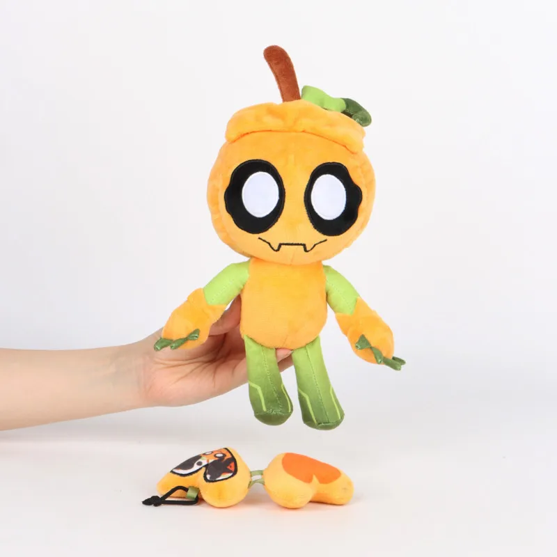 뉴 댄디스 월드 인형 플러시 토이 18CM 만화 귀여운 부드러운 노란색 호박 머리 플러시 인형 장난감 게임 주변기기 어린이 크리스마스 선물