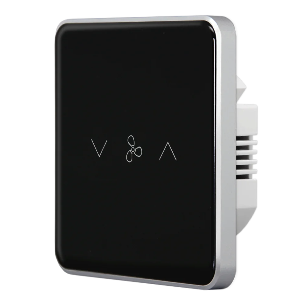 

Tuya ZigBee оптовая продажа 1-панельный сенсорный переключатель вентилятора с нейтральными продуктами для умного дома с сенсорным стеклянным переключателем панели