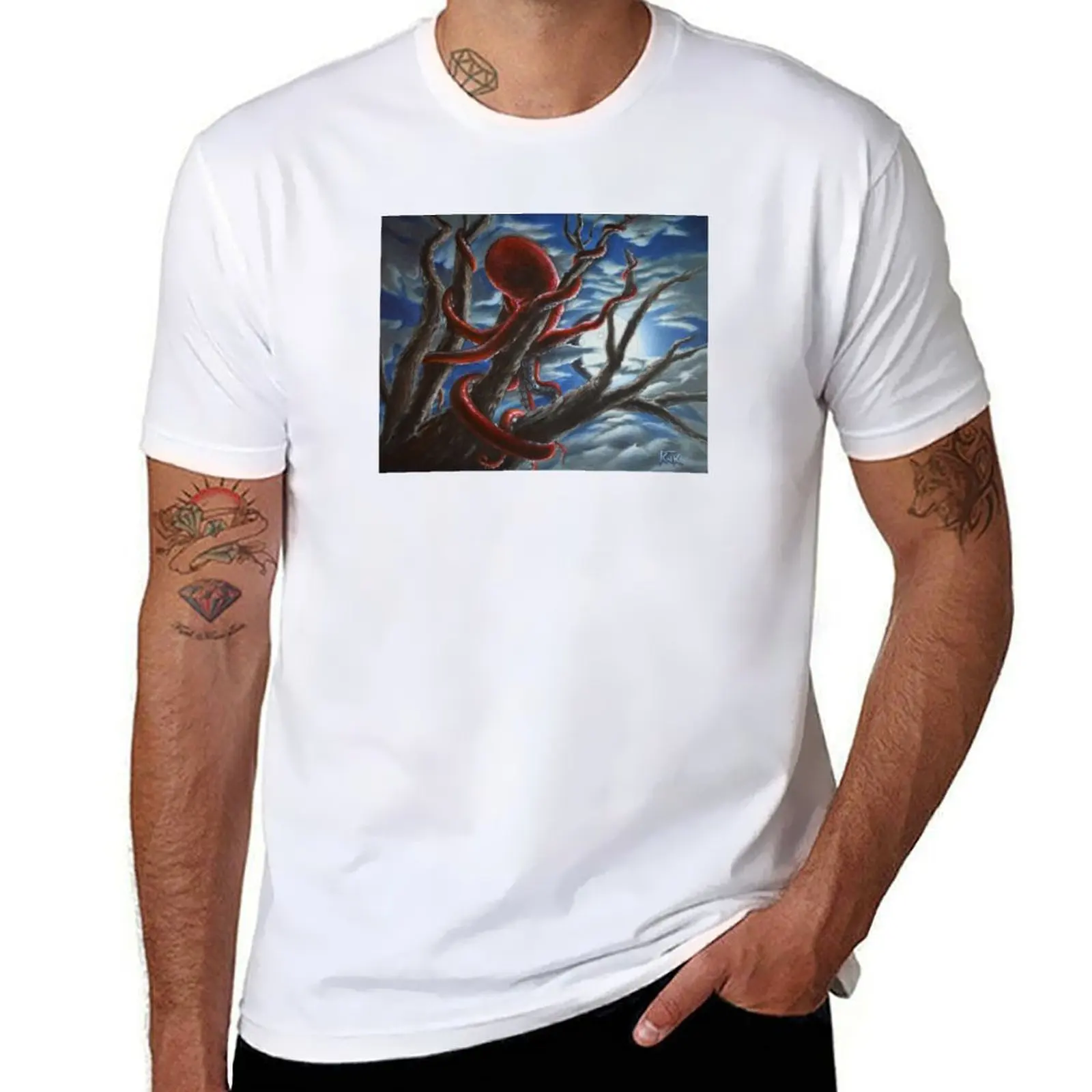 

The Tree Octopus or Oaktopus T-Shirt essential t shirt man t shirt heavy cotton T-Shirt