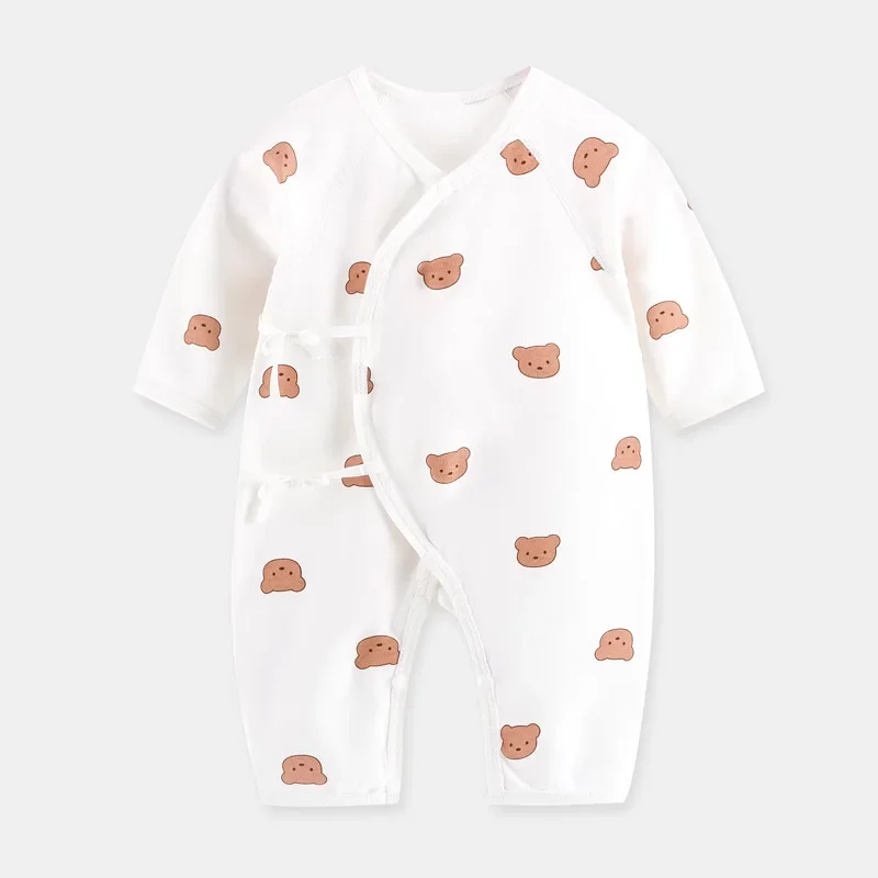 0-3m Newborn Baby Clothes Boy Girls One Piece Jumpsuit Thin Cotton Baby Rompers Bear New Born Clothing Baby Item Mother Kids