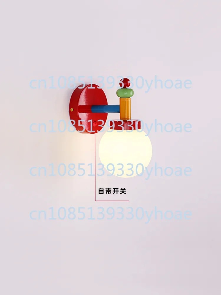 Color full spectrum living room bedroom children's room eye protection with switch plug-in corridor wall lamp