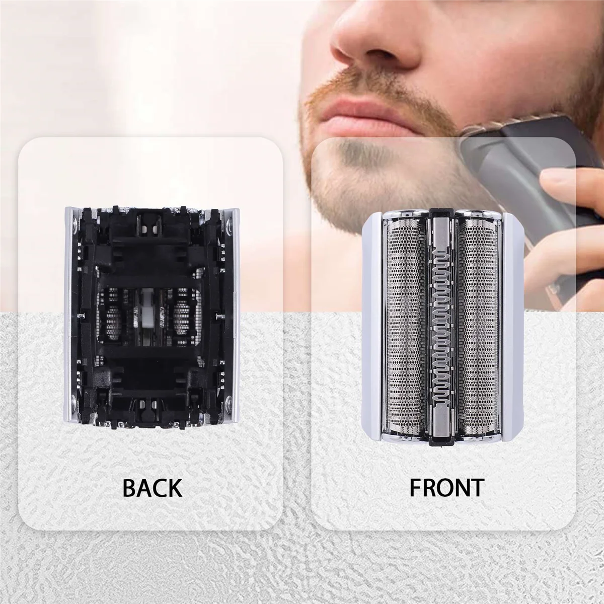 Lâmina de barbear de cabeça de substituição ABKR 52S para Braun Série 5 5050 5070 5090 5040 5020 5030 Cabeça de barbeador