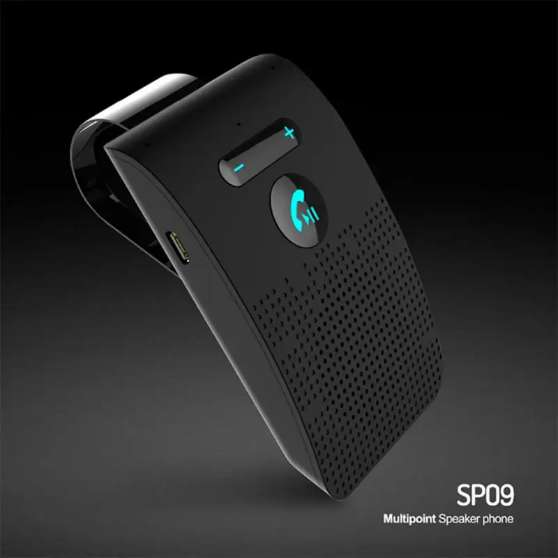 بلوتوث 5.0 يدوي سيارة كيت مكبر صوت لاسلكي الهاتف MP3 مشغل موسيقى الشمس قناع كليب مكبر الصوت USB الطاقة بواسطة