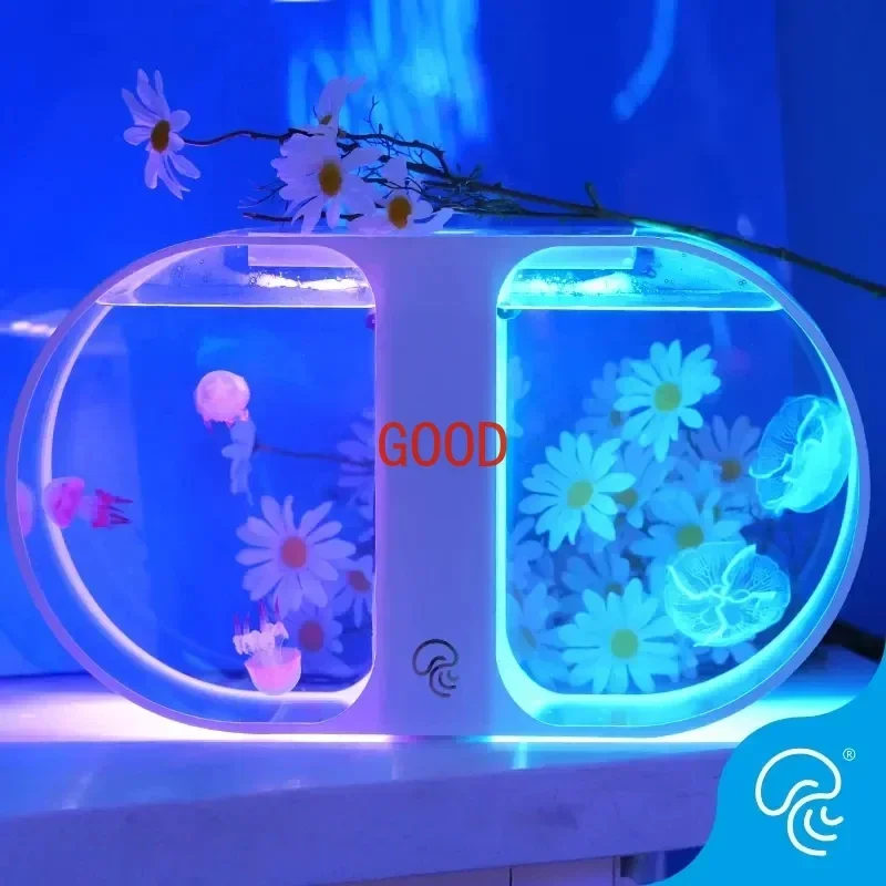 Professional Jellyfish Tank Desktop Fish Tank Clownfish Aquarium Living Creative Fish Tank