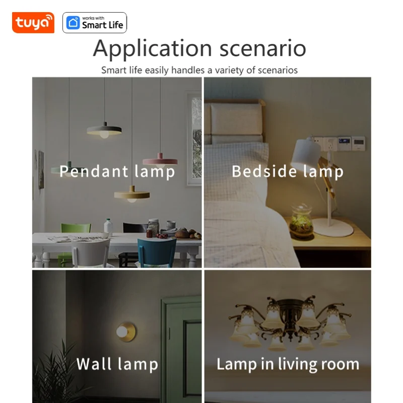 Tuya الذكية Led لمبة E27 220 فولت ضوء ذكي عكس الضوء بلوتوث RGB مصباح APP التحكم لغرفة النوم الديكور مصابيح حفلات