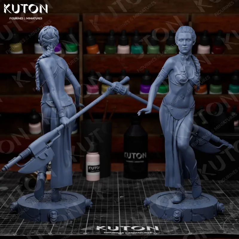 Kit de figurines en résine, échelle 1/24, fantaisie, passe-temps, Diorama Miniature, princesse de beauté, Diorama, non assemblé et non peint, livraison gratuite