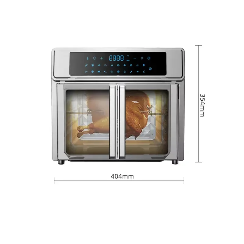 for  Electric Stainless Steel Air Fryer Oven French Door Digital New Heating Technology Multifunctional Durable