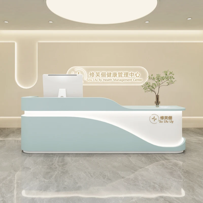 

Design Modern Reception Desks Shop Beauty Hotel Luxury Bar Organizers Restaurant Reception Desks Company Bureau Lounge Furniture