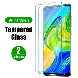2Pieces Protective Glass For Xiaomi Redmi Note 9 Pro 8 7 9S 9T 9A 9C 8T 8A 7A Screen Protector on Redmi Note 10 Pro Note10 Glass