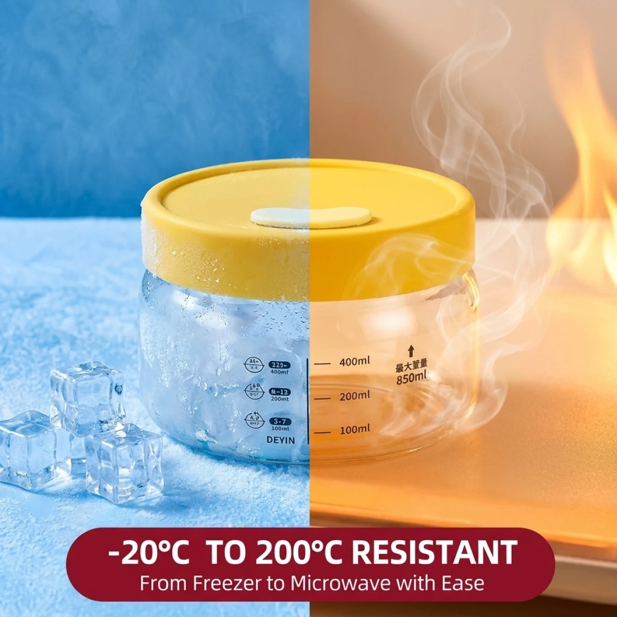 Contenitore in Vetro Ermetico  - Food Storage Yellow recensione e prezzo