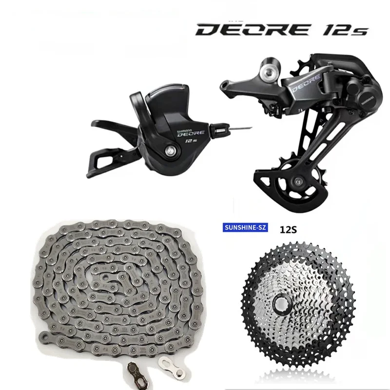 

Deore M6100 1x12 Speed derailleurs Groupset 12 speed right shift lever dowel CN Chain RD sunshine cassette 46T 50T 52T