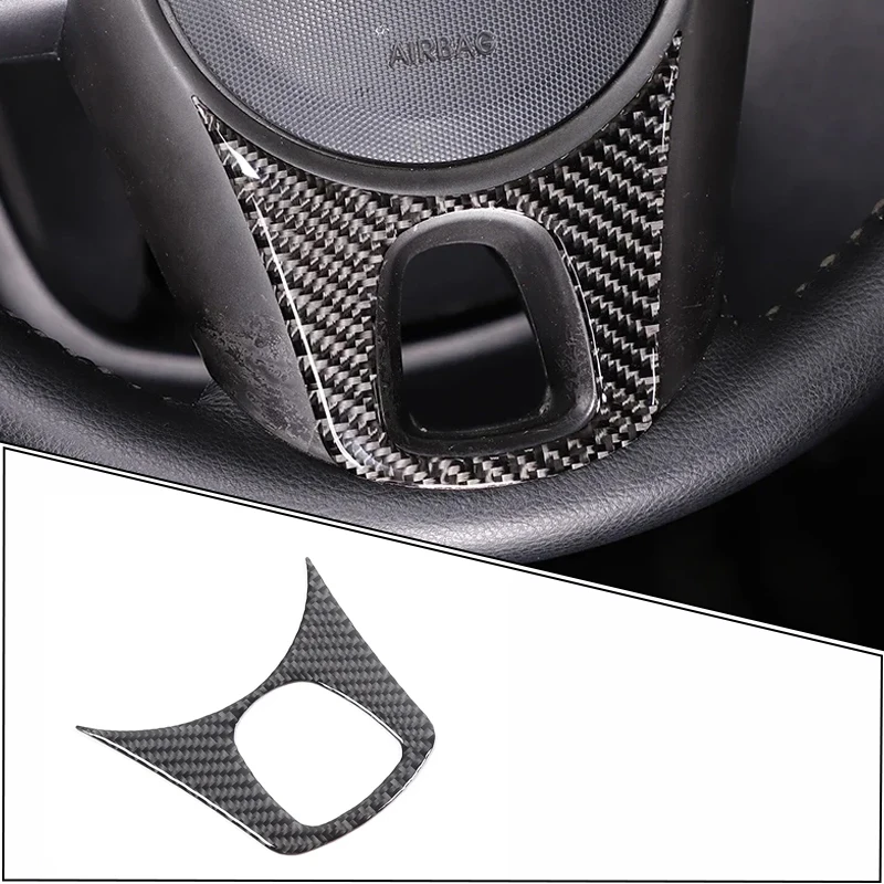 

For Kia Soul AM 2009 2010 2011 2012 2013 Soft Carbon Fiber Car Steering Wheel Cover Trim Sticker Car Interior Accessories