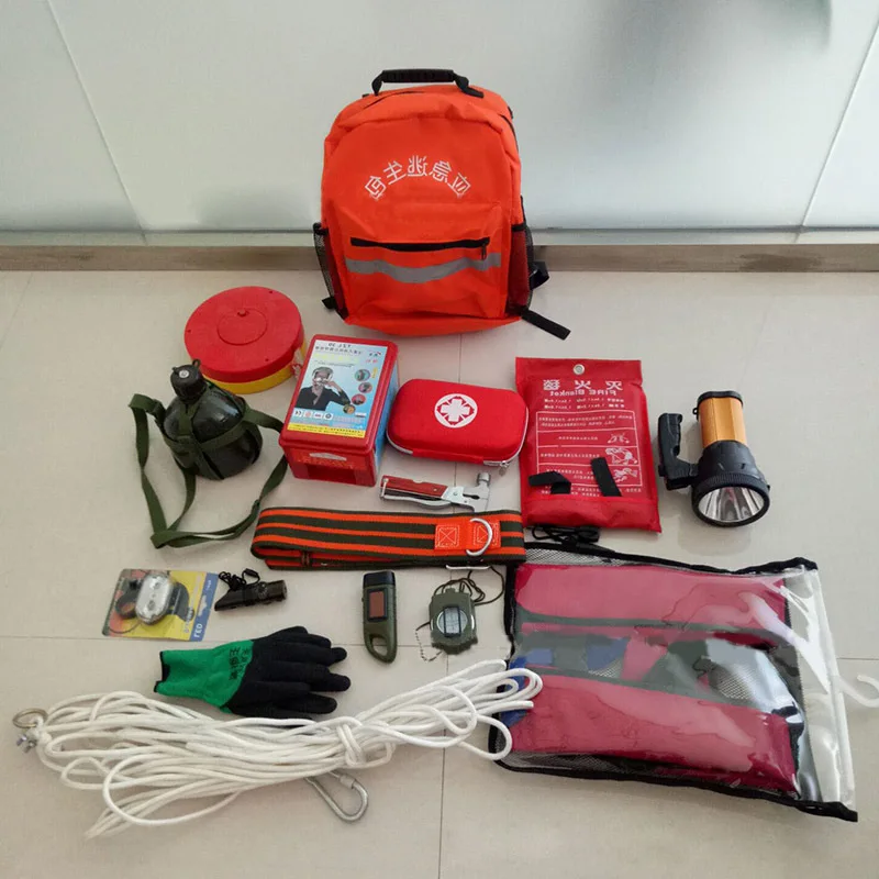 The product can be customized. Double shoulder emergency escape kit rescue combination kit