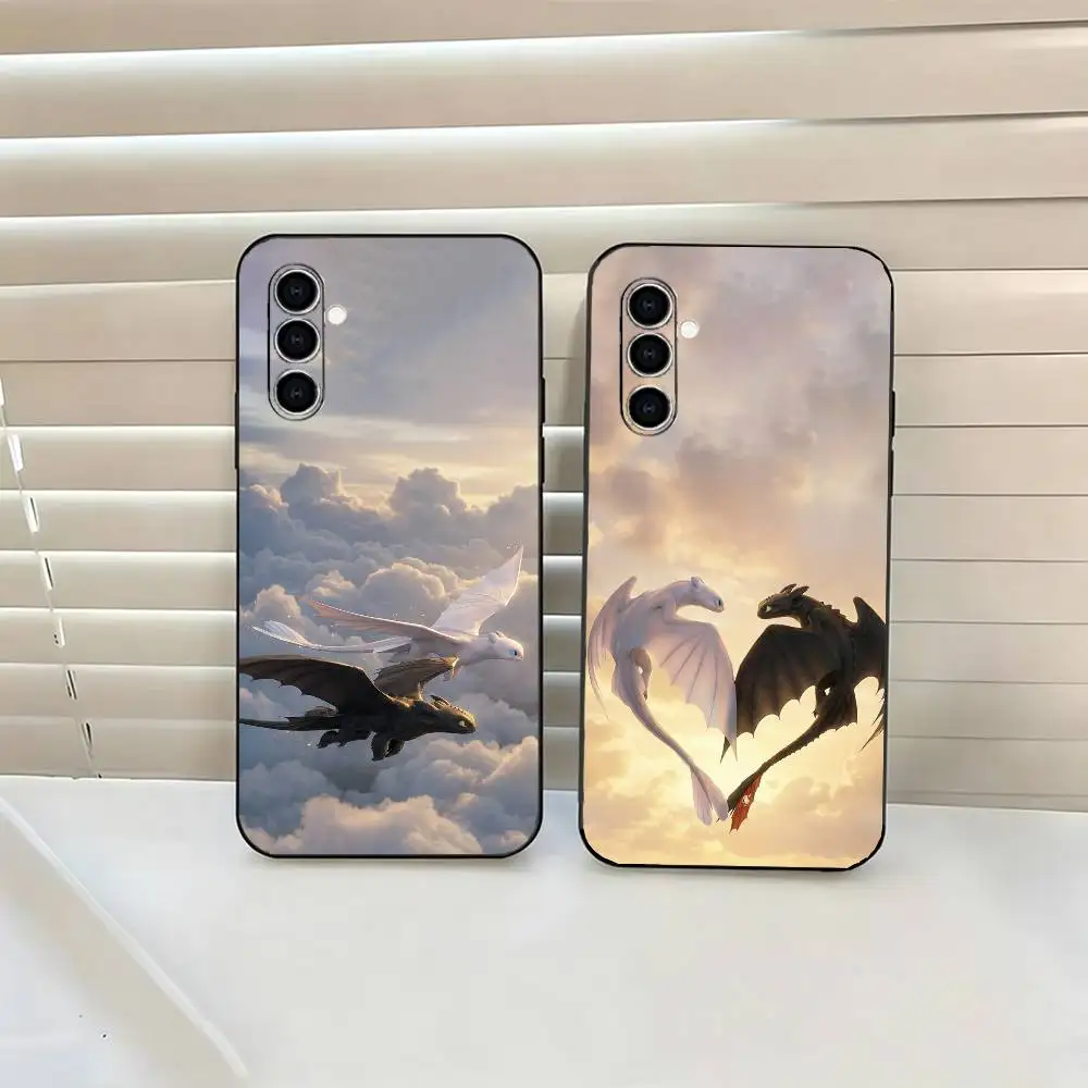 Dragon F-Fourthh W-Wing  For Samsung Galaxy A71,A70,A52,A51,A40,A30 Shockproof Silicone Soft TPU Soft Black Cover