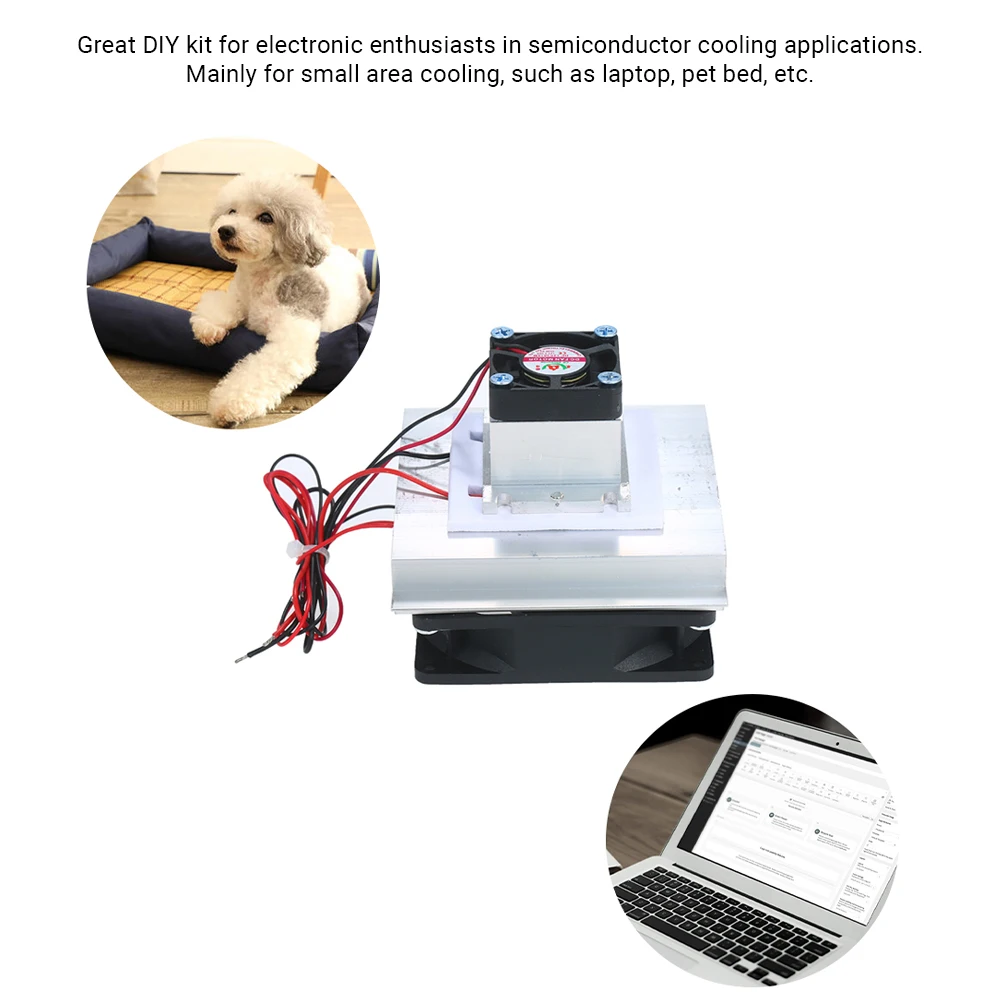 TEC Electron Semiconductor Refrigeration Cooler Cooling Plate DIY Radiator Local Cooling Small Space Cooling Device Kit Cooler