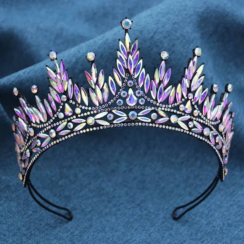 Gorgeous Baroque Women Crown For Bridal Wedding Headwear Diadem Hair Jewelry Prom Pageant Tiaras And Crowns Jewelry Bride