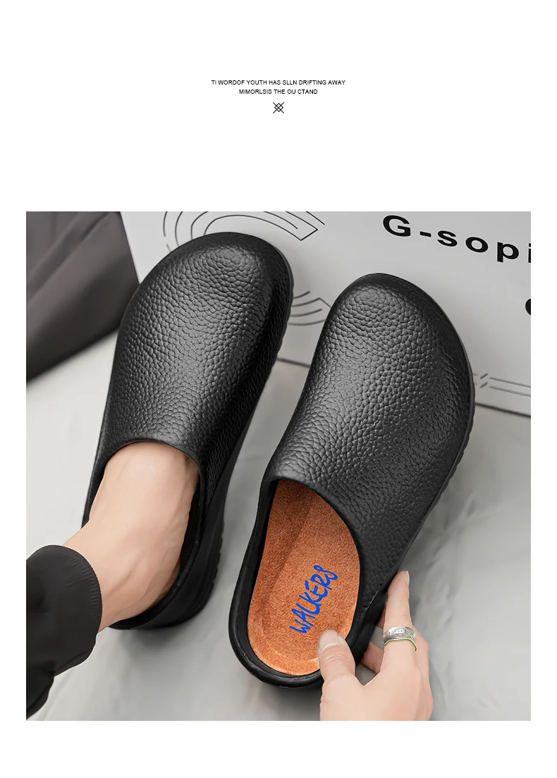 Hotel Kitchen Non-slip Oil-resistant Chef's Shoes Casual Flat Work Safe Men's Shoes Summer Breathable Comfortable Plus Size 47