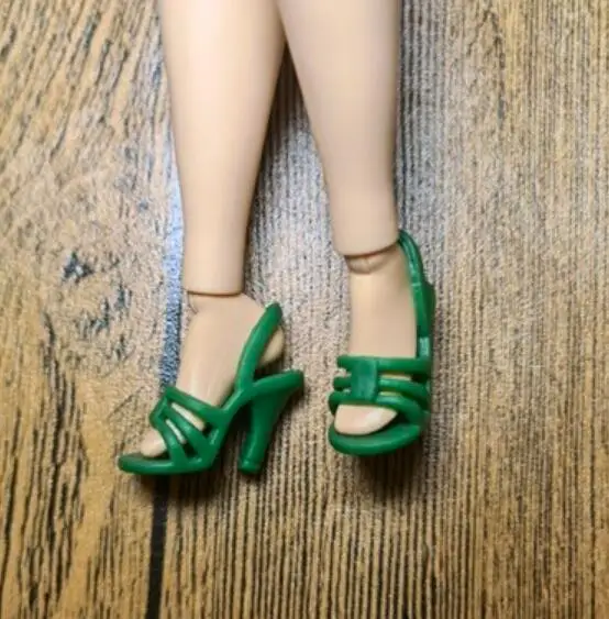High Heels Puppe flache Füße Schuhe weiße Stiefel Geschenke Zubehör für Ihre 1/6 Barb Puppen TpQ88 – Detail 24