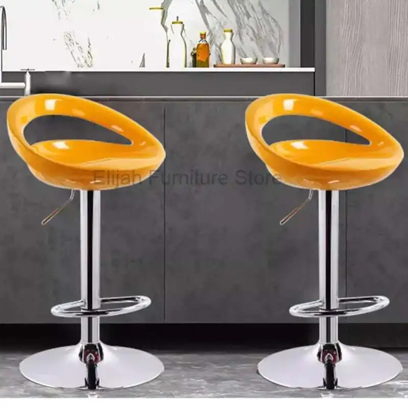 

Plastic Nordic Bar Chairs High Stool Restaurant Modern Office Bar Chairs Adjustableminimalist Design Bar Furniture Cadeira LLBC