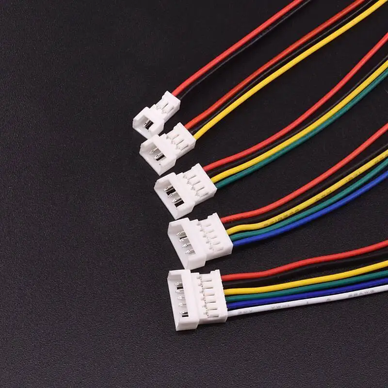 10 Stück 1,25 mm Luftanschlusskabel 2P 3P 4P 5P 6P Stecker Buchse Anschlusskabel Einzelkopf Elektronik – Detail 3