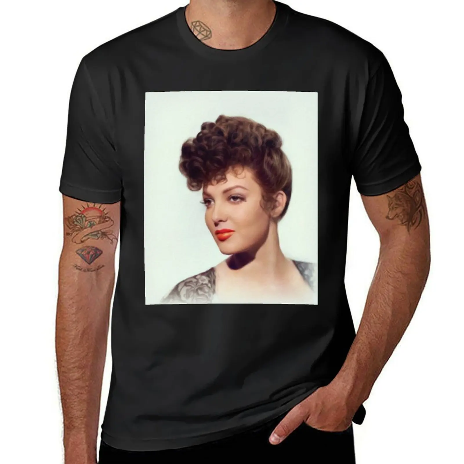 Linda Darnell, Movie Legend T-Shirt aesthetic clothes plus size tops Aesthetic clothing oversizeds Men's t-shirt