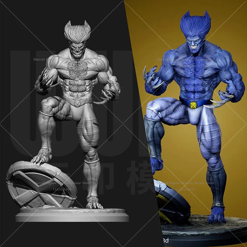 1/24 1/18 Scale DIY Self-assembled GK 3D Resin Un-panited Doll White Model Howlett Feral Unbowed Working-class Anti-hero‌