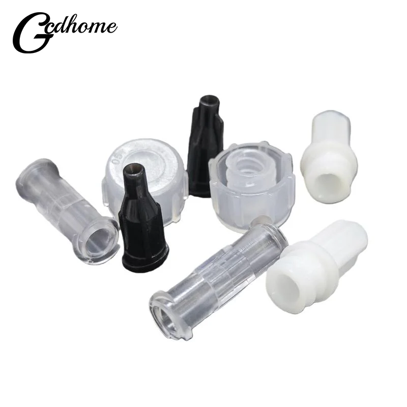 10Pcs Transparent Plastic Syringe Connector Leak Proof Double Helix Medical Sterile Luer Lock Adapter DIY Accessories - zdjęcie 1