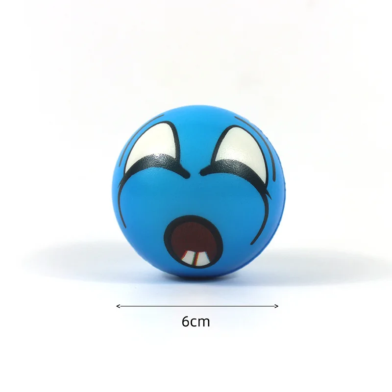 6cm Langsam Aufsteigender Emoji-Stressball, Weicher PU-Schaum Quetschball, Angstlösendes Fidget-Spielzeug für Kinder & Erwachsene, Geburtstagsgeschenk – Detail 4