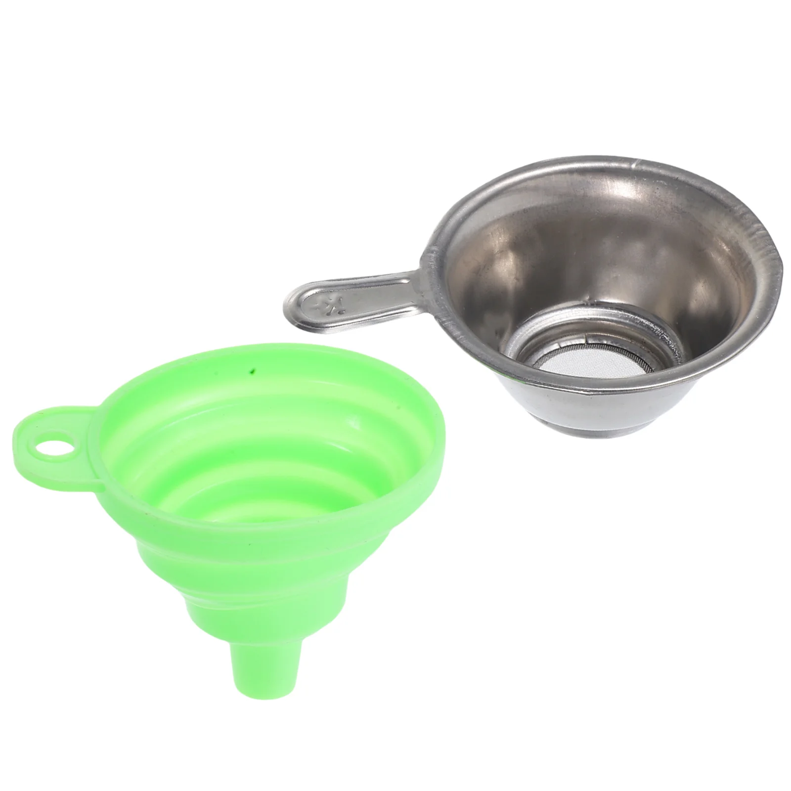 

1 Resin Transferring Funnel Set Silicone Foldable Funnel Metal Funnel for DLP SLA UV Photocuring 3D Printer Part (Green)
