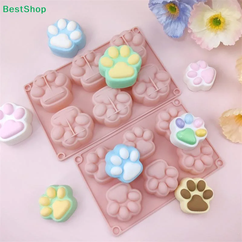 ♬Cat Claw Shape Chocolate Silicone Mold DIY Baking Cake Decoration Mold Candy Pudding Jelly Soap Mold Drip Glue Mold Ice Tray