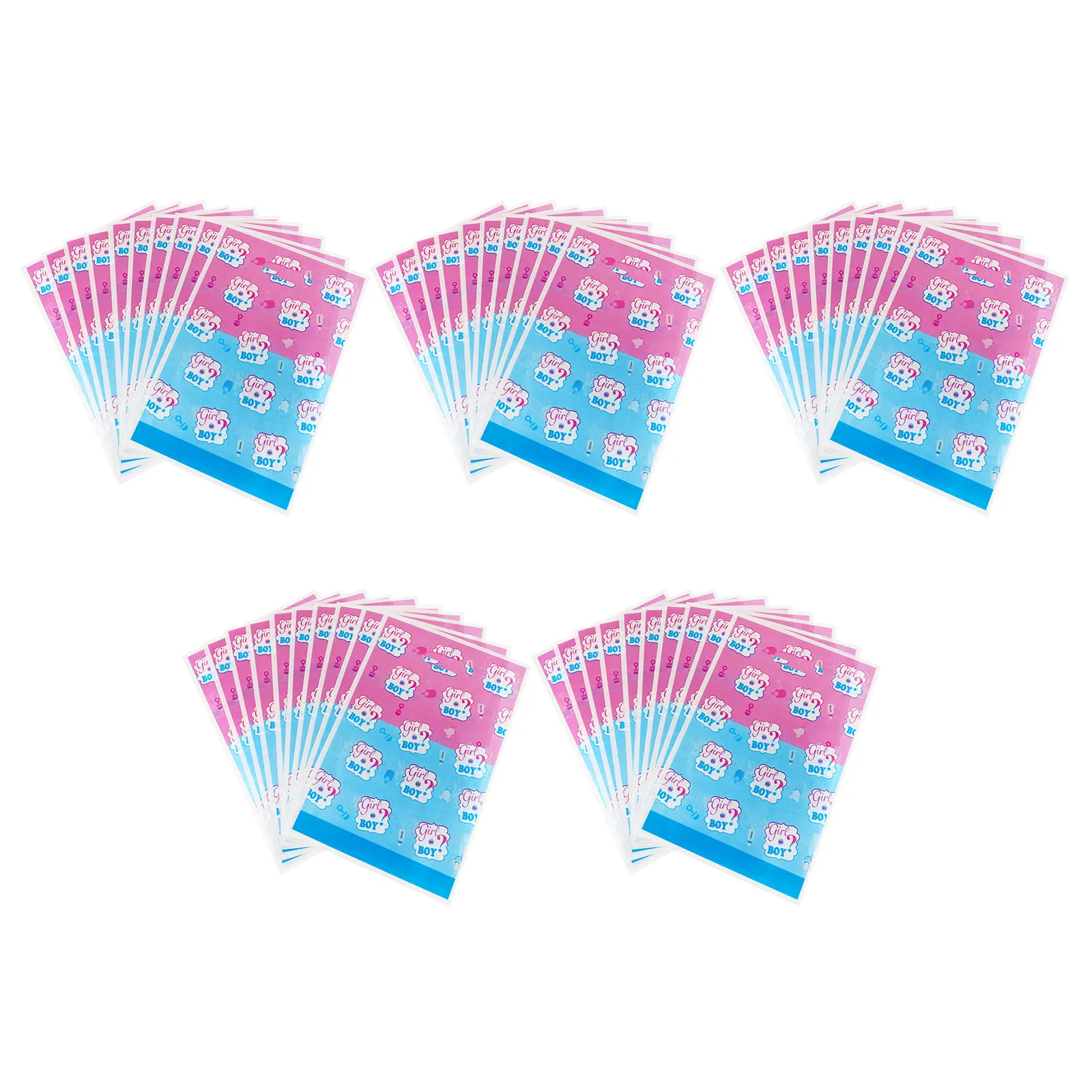 

50 Pcs Gift Gift Tote Bags Plastic Lightweight Gender Reveal Candy Treats Baby Shower Favors Tote Gender Reveal Bags