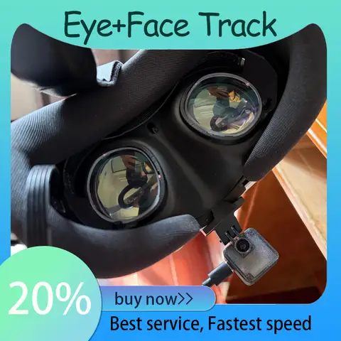 Cymple VRChat Eye Track Face Tracking Device for Quest 3/3S/2 Pico 4 Ultra/Pico4/PicoNeo 3 Full Body Avatar Expression Tracker