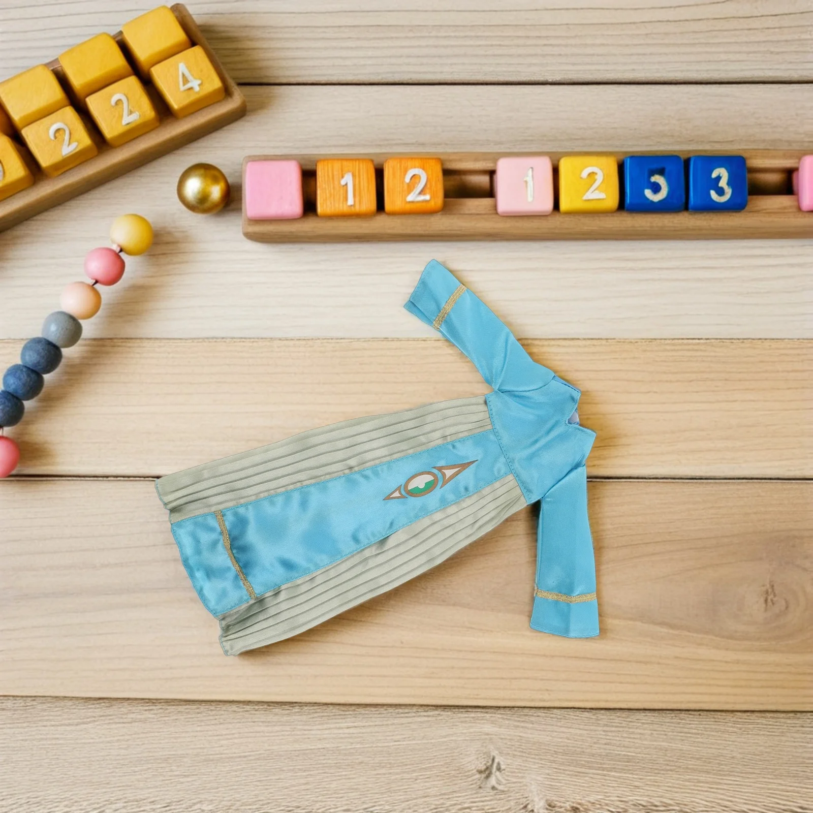 ชุดเสื้อผ้าอิสลาม 4 ชิ้น ชุดแต่งกายแบบอาหรับ อุปกรณ์เสริมสำหรับชุดอีด เสื้อผ้าสำหรับตุ๊กตาขนาด 11 นิ้ว