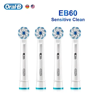 Têtes de brosse à dents électrique Oral B Ultra Sensitive, poils souples, soins des gencives, nettoyage doux, têtes de brosse à dents de rechange, soins quotidiens, EB60