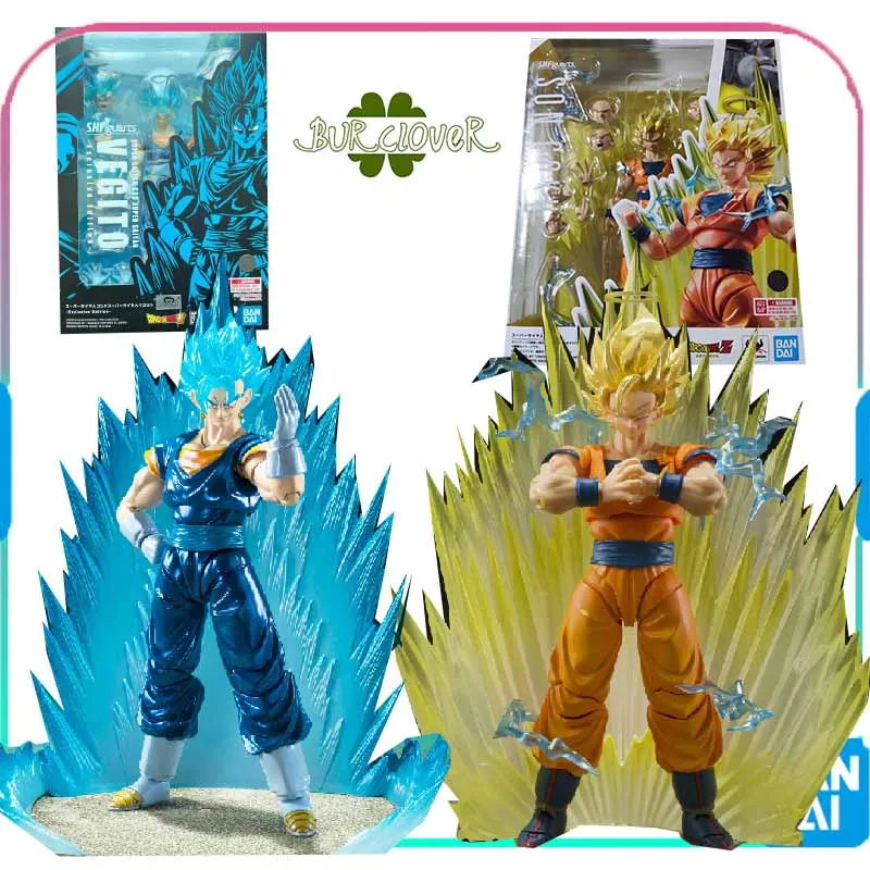 

Bandai Original SHF Dragon Ball Anime Figure SUPER SAIYAN GOD SUPER SAIYAN VEGITO Anime Action Figures Toys For Kids Gift