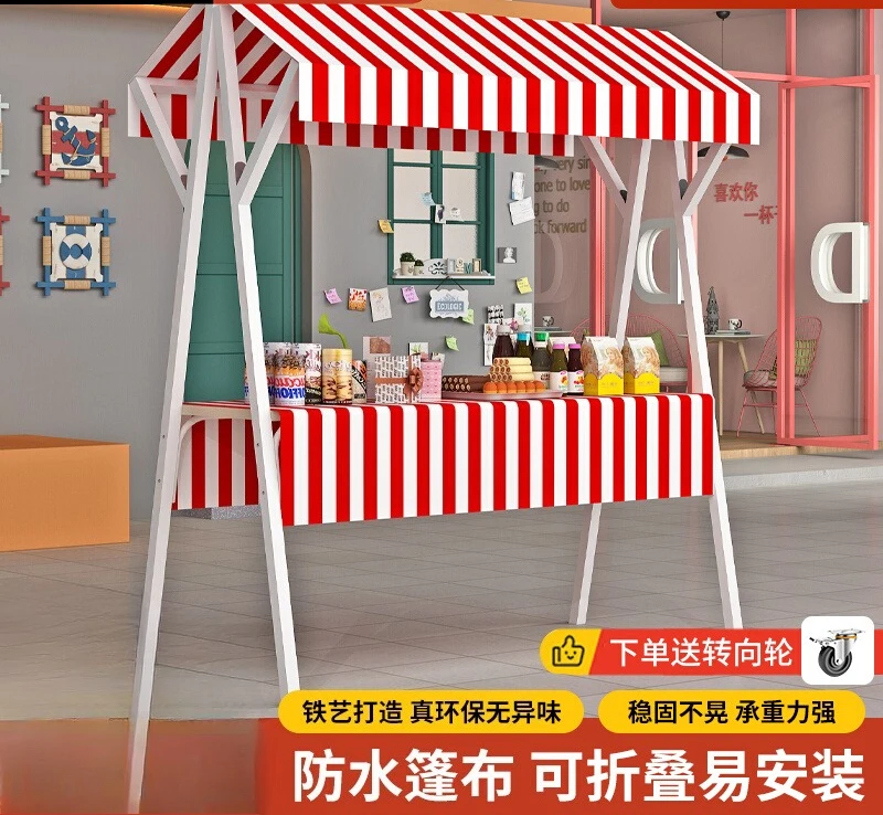 Float promotional display stand Stall car Market stall display stand Foldable commercial night market mobile stall shelf