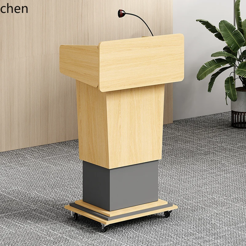 PYH Adjustable Multi-Functional Lecture Podium Conference Room Studio Speaking Platform Reception Desk