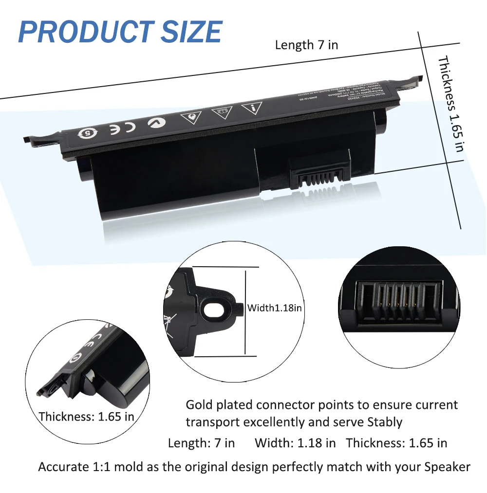 ETESBAY 359498 2600mAh Battery For Bose Soundlink Bluetooth Speaker III 359495 330107 330107A 330105 330105A 359498-0010 404600