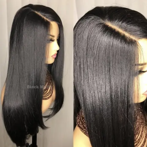 5x5 Silk Top Full Lace Human Hair Wig Silky Straight Brazilian Remy Hair Pre Plucked Silk Base Full Lace Wig With Baby Hair