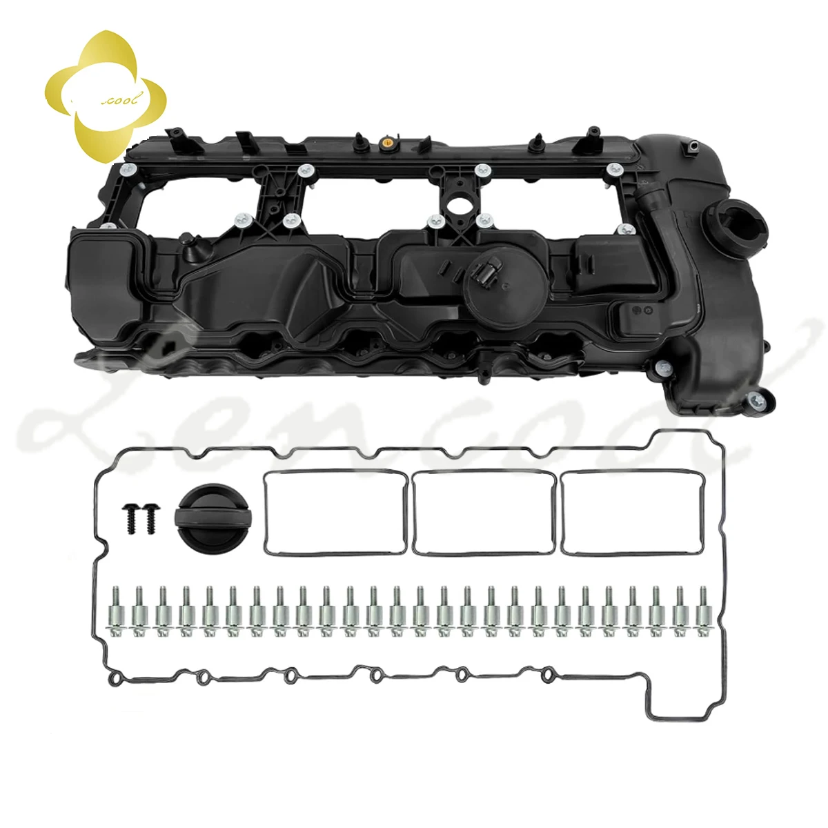 Engine Valve Cover w/ Gasket & Bolts for 2015-2018 BMW S55 F80 M3 15-2020 F82 M4 11127846359