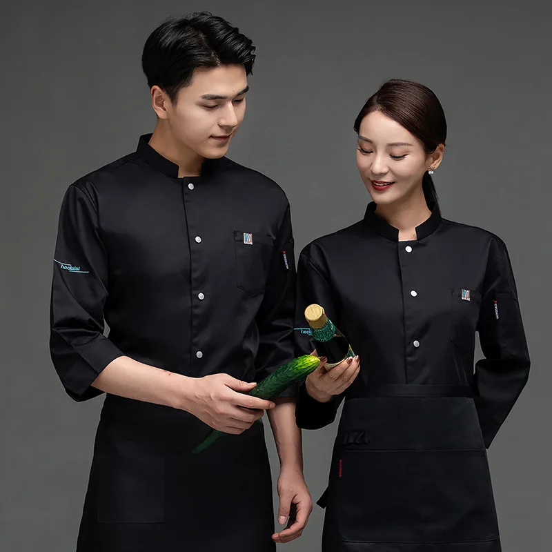 Chef Overalls Long Sleeve Waterproof Summer Spring And Autumn Clothing Hotel Dining Kitchen Chef Chef Uniform Men