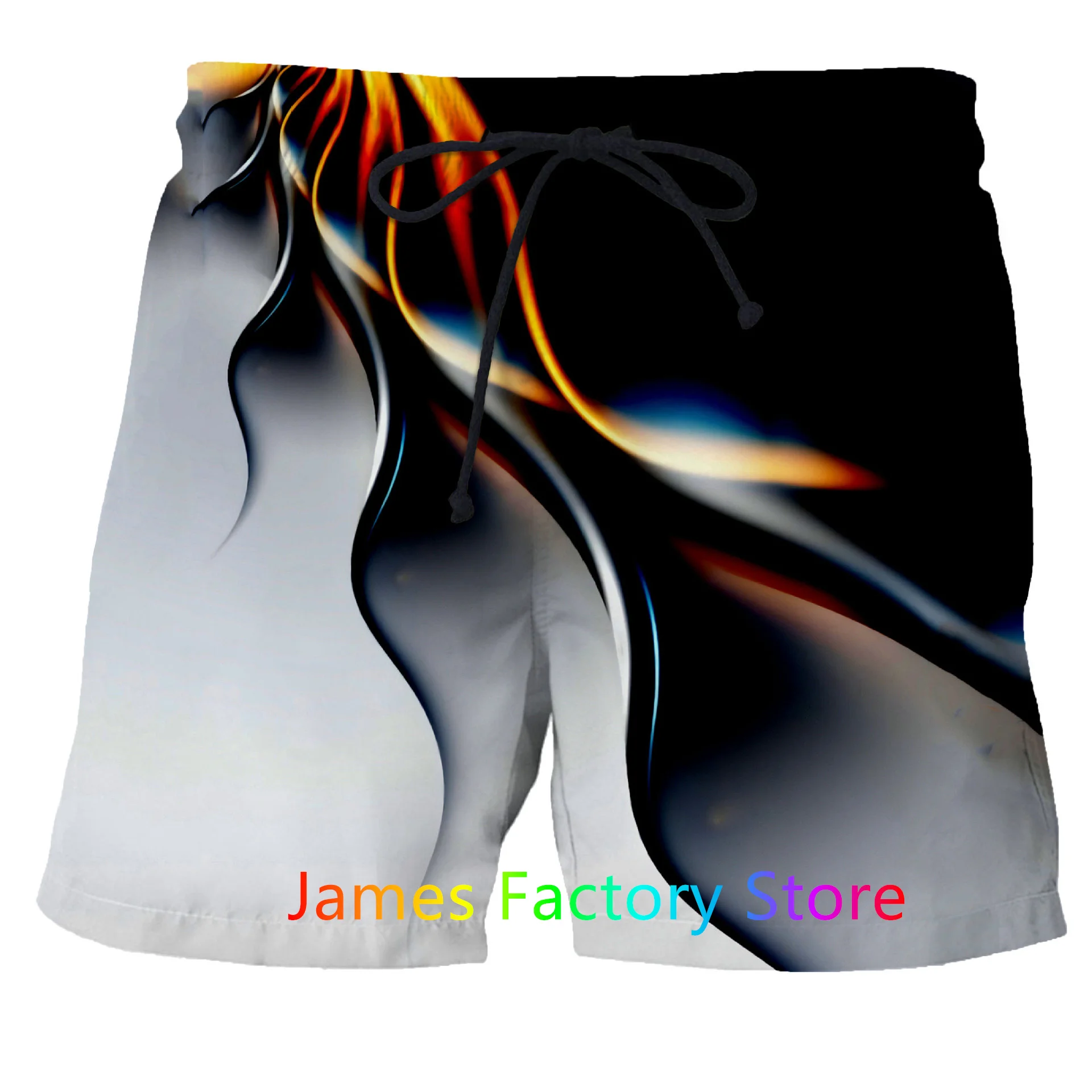 Шорты мужские короткие свободного кроя, роскошные повседневные спортивные быстросохнущие пляжные штаны с утенком и 3D принтом, для бега, летние