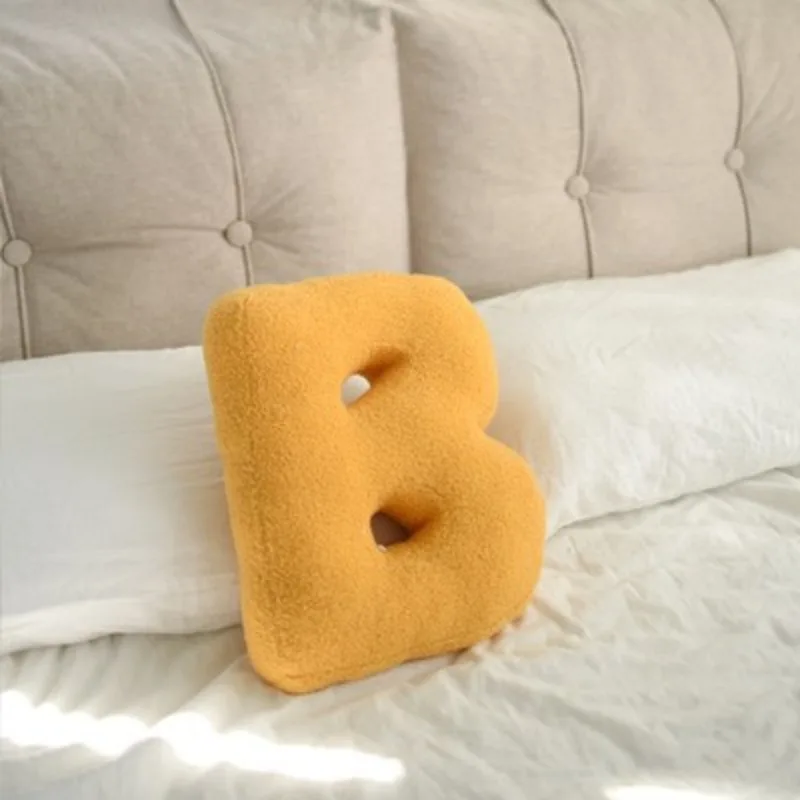 Personalized Hand Embroidered Letter Name Pillow 26 English Letter Pillow, Children's Toy Sofa Cushion